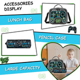 Meetbelify Backpacks for Boys School Backpacks for Elementary Students Ages 8-10 Kids Aesthetic Travel Backpack Laptop Bookbag with Lunch Box Pencil Case 3 in 1 Backpack Set for Boys