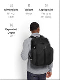 TUMI - Alpha Bravo Pro Large Backpack - Expandable Travel and Commute Gaming and Tech Bag - Fits up to 15" Laptop - Black