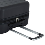 French Connection St. Martin Carry-On Luggage with Cup Holder/USB Ports, Black