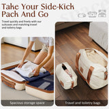 Coolife Suitcase Set 3 Piece Luggage Set Carry On Hardside Luggage with TSA Lock Spinner Wheels (Dark Green, 5 piece set)