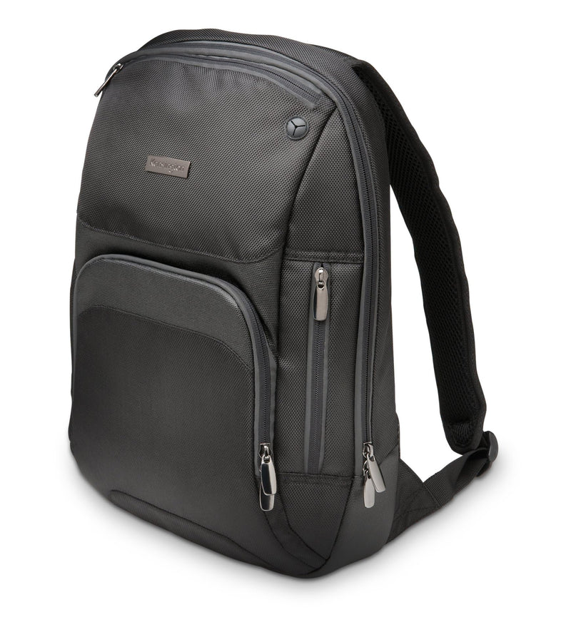 Kensington Triple Trek Slim Laptop Backpack for MacBooks, Chromebooks, Tablets & Ultrabooks up to 13-Inch-14-Inch (K62591AM), Black, 11.4" W x 15.55" H x 5.51" D