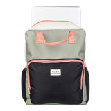 Roxy 20L Better With Sun Medium Backpack with Padded Top Handle Straps - Oil Green