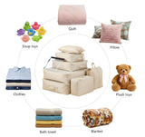 9 Set Packing Cubes for Suitcases Travel Luggage Sets Packing Organizers, Travel Organizer Bags Luggage Organizer with Shoe/Tioletry/Laundry Bag