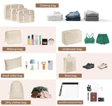9 Set Packing Cubes for Suitcases Travel Luggage Sets Packing Organizers, Travel Organizer Bags Luggage Organizer with Shoe/Tioletry/Laundry Bag