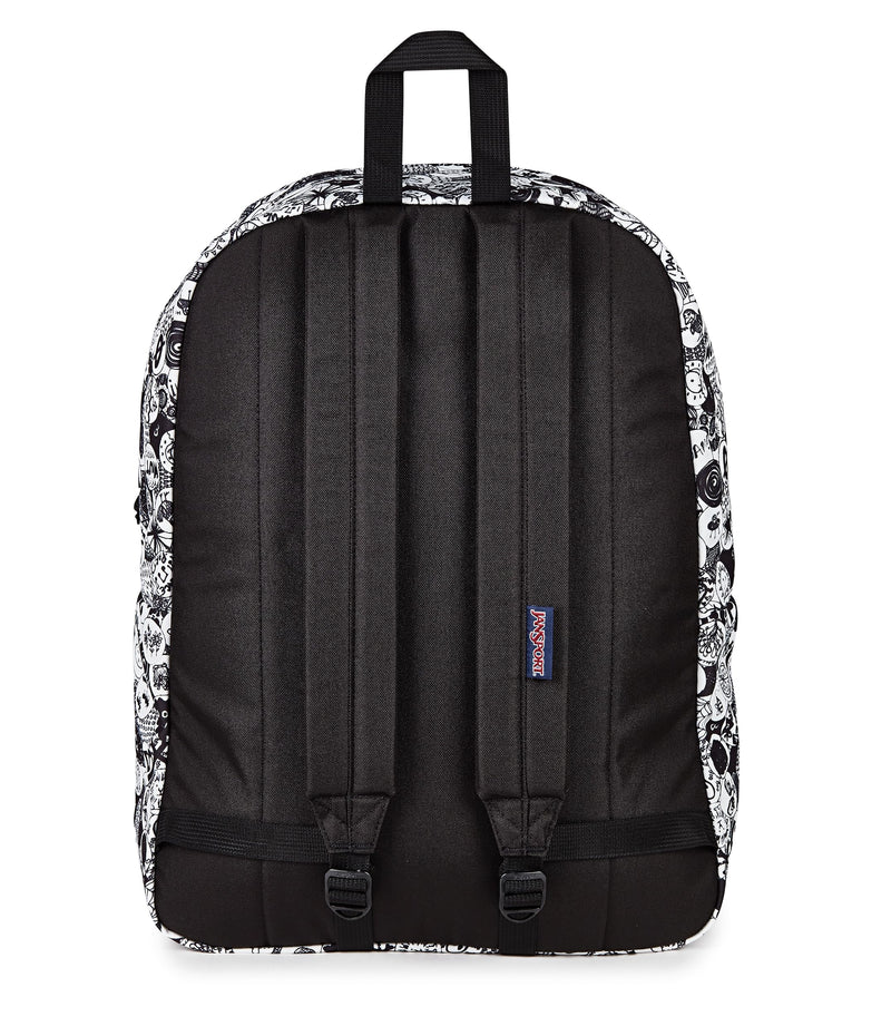JanSport SuperBreak One Backpack - Durable, Lightweight Bag with 1 Main Compartment, Front Utility Pocket with Built-in Organizer, Premium Backpack, Doodle Dots