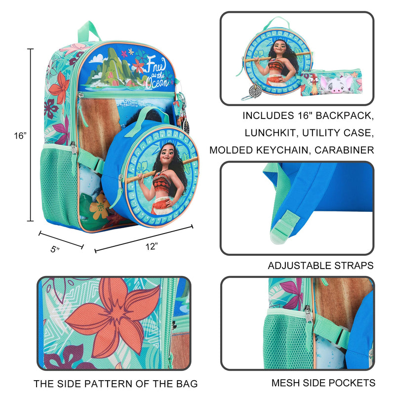 BIOWORLD Womens Kid Disney Princess Backpack (Little Kid/Big Kid) Blue Onesize