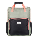 Roxy 20L Better With Sun Medium Backpack with Padded Top Handle Straps - Oil Green