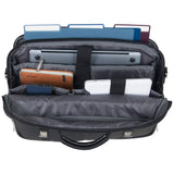 Kenneth Cole REACTION Show Business 16" Colombian Leather Business Laptop Portfolio Messenger Bag, Black