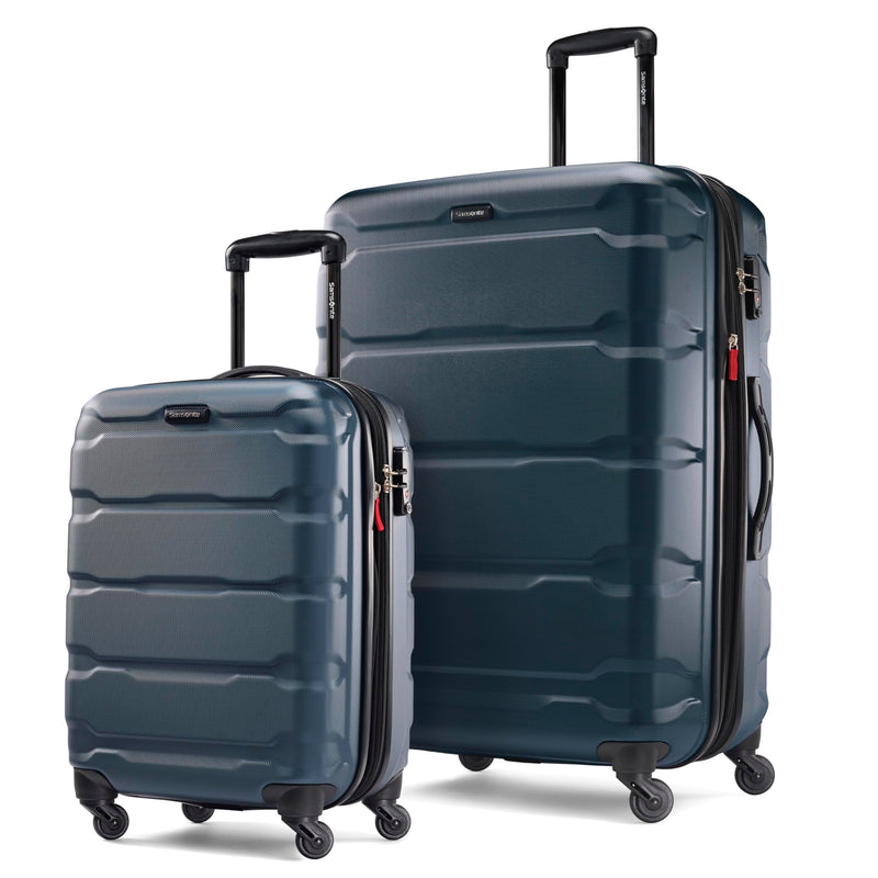 Samsonite Omni PC Hardside Expandable Luggage with Spinner Wheels, Teal, 2-Piece Set (20/28)