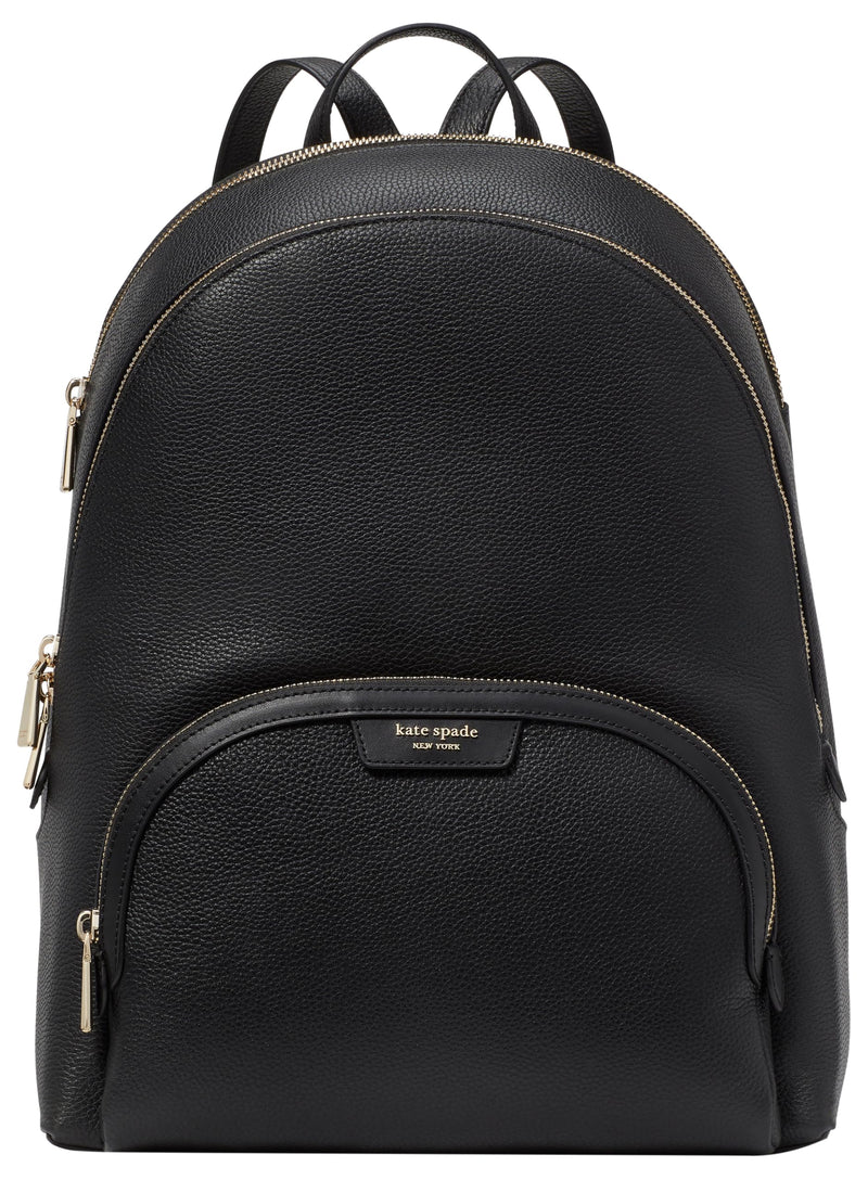kate spade new york Hudson Pebbled Leather Large Backpack, Black