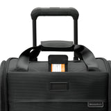 Briggs & Riley Cabin Spinner - Carry On Luggage for Travel, Suitcases with Wheels, Softside Rolling Bag for Men & Women, Fits Under Plane Seat, Interlocking Handle - Baseline Collection, Black
