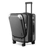 LEVEL8 Grace Expandable 20" Carry-On Luggage with 4 PC Organizer Packing Cubes - Grey, Carry-On 20-Inch