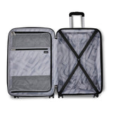 American Tourister Stratum 3.0 Medium 24-Inch Spinner, Airline Approved, Durable Hardside Luggage, Expands 1.5", RightHeight™ Adjustable Handle, Black
