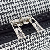 London Fog Oxford III Black White Houndstooth 2pc Set (20" and 29")
