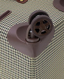 LONDON FOG Cambridge 29" Expandable Spinner, Olive Houndstooth