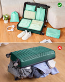 11 Piece Travel Luggage Sets, 4 Piece Hardshell Suitcase with Wheels, 20inch Carry on Luggage, 24inch 28inch 32inch Checked Luggage with 7PC Organizer Bags