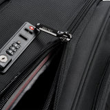 DELSEY PARIS Helium DLX Softside Expandable Luggage with Spinner Wheels, Black, Checked-Medium 25 Inch