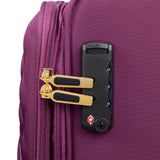 It Luggage Glimmering 22" Softside Carry-On 8 Wheel Expandable Spinner, Amaranth