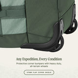 Eagle Creek Cargo Hauler XT Wheeled Duffel - Wheeled Backpack Duffel - Deployable Backpack Straps - Lockable U-Lid & Easy Access Compartment - 29" - Duck Green
