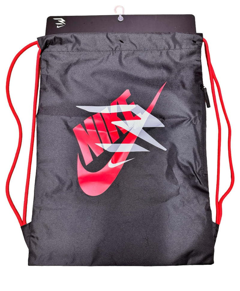 Nike Drawstring Bag (Black/Action Red)