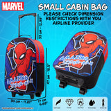 Marvel Avengers Spiderman Kids Suitcase Foldable Carry On Luggage with Wheels Lightweight Travel Trolley Bag for Vacations Trips Gifts for Boys (Multicolor Spiderman)