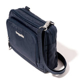 Baggallini Trifecta RFID Wallet Crossbody - 8"x6" Crossbody Bag for Women Convertible Fanny Pack Belt Bag
