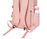 Acmebon Girl Roomy Fashion Laptop Backpack Set Casual Daypack Set for Women Pink