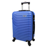 Dejuno Craft Hardside 20-Inch Carry-On Lightweight Spinner Luggage - Blue
