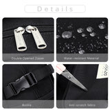 abshoo Large Heavy Duty Backpack For School College Bookbag Casual Multi Pocket Travel Backpacks (Black)