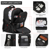 17.3 inch Laptop Backpack,Large Backpack Computer Bookbag Rucksack with USB Charging Port,Water Resistant Sturdy Backpack for Business College School Travel,Men Women Casual Daypack,Black