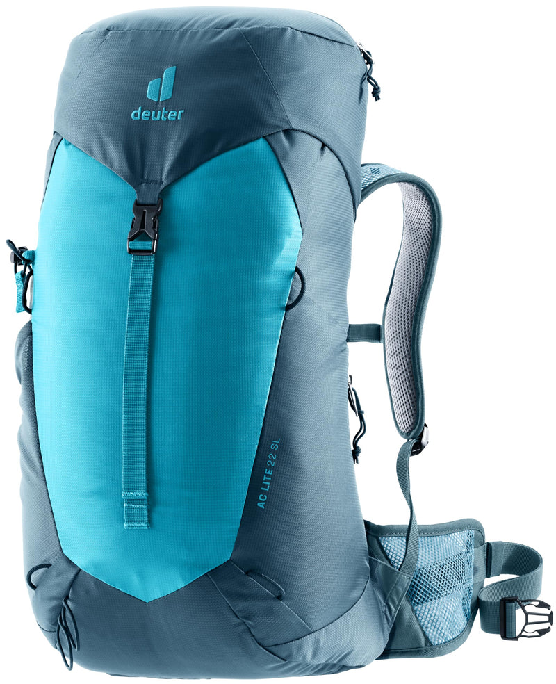 Deuter AC Lite 22L SL Hiking & Daypack Backpack with Narrow Fit, Steel Frame & Superior Breathability - Lagoon-Atlantic
