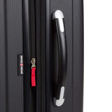 SwissGear 7585 Hardside Expandable Luggage with Spinner Wheels, Black, Checked-Medium 23-Inch