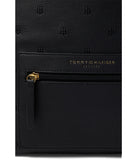 Tommy Hilfiger Amelia II Medium Dome Backpack-Embossed TH Serif Critter PVC Black One Size