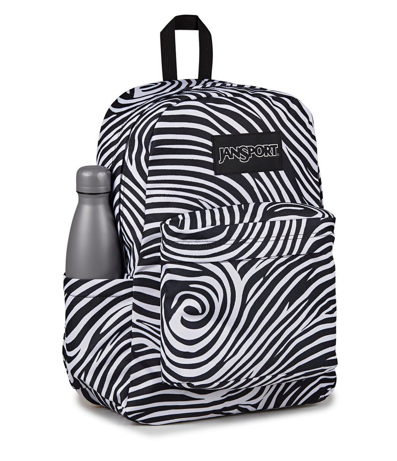 JanSport SuperBreak Plus Backpack with Padded 15-inch Laptop Sleeve and Integrated Bottle Pocket - Spacious and Durable Daypack for Work and Travel - Surreal Swirlies