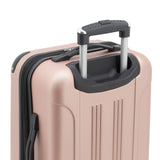 Travelers Club Chicago Hardside Expandable Spinner Luggage, Rose Gold, 3 Piece Set