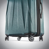 Samsonite Centric 2 Hardside Expandable Luggage with Spinner Wheels, Emerald Green, Checked-Medium 24-Inch