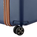DELSEY PARIS Chatelet Air 2.0 Hardside Luggage Trunk with Spinner Wheels, Navy Blue, Checked-26 Inch