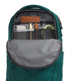 The North Face Women's Jester Luxe Everyday Laptop Backpack, Deep Nori/Burnt Coral Metallic, One Size