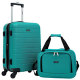 Wrangler Smart Spinner Hardside Luggage, 2 Piece Set, Teal