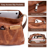 KALIDI Hobo Bag Vegan Leather Crossbody Bags Women Casual Work Tote Bag Messenger Bag Stylish Shoulder Travel Slouchy Purse