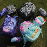Choco Mocha Teal Backpack for Teen Girls, Travel School Backpack for Girls Middle School Large Bookbag 18 Inch, Green