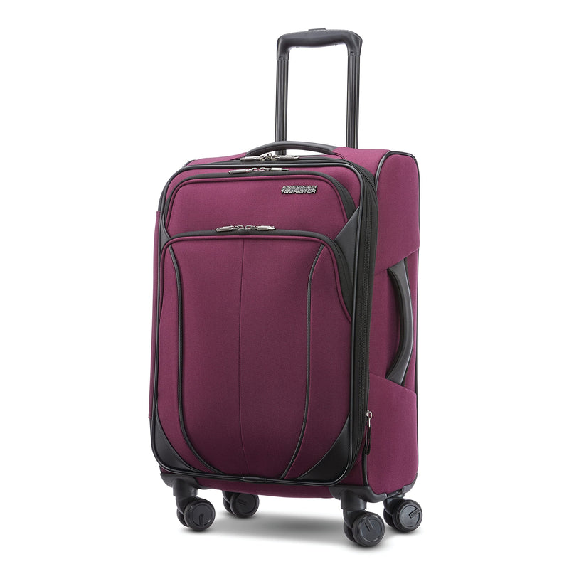 American Tourister 4 KIX 2.0 Expandable Softside Luggage with Spinner Wheels, 20 SPINNER, PURPLE ORCHID