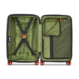 Jeep JH002B Hardside Expandable Luggage with Spinner Wheels, Black, Carry-On 19 Inch