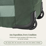 Eagle Creek Cargo Hauler Wheeled Duffel - Durable Duffel Bag for Travel - Easy Access Compartment - Deployable Backpack Straps - Lockable Zipper Opening - Duck Green - 110L