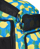 Arena One Go Backpack Swimmers Athletes Sports Gym Rucksack Multisport Daypack Large Size Training Gear Equipment Swim Bag for Men and Women, 45 Liters, Arena Lemons