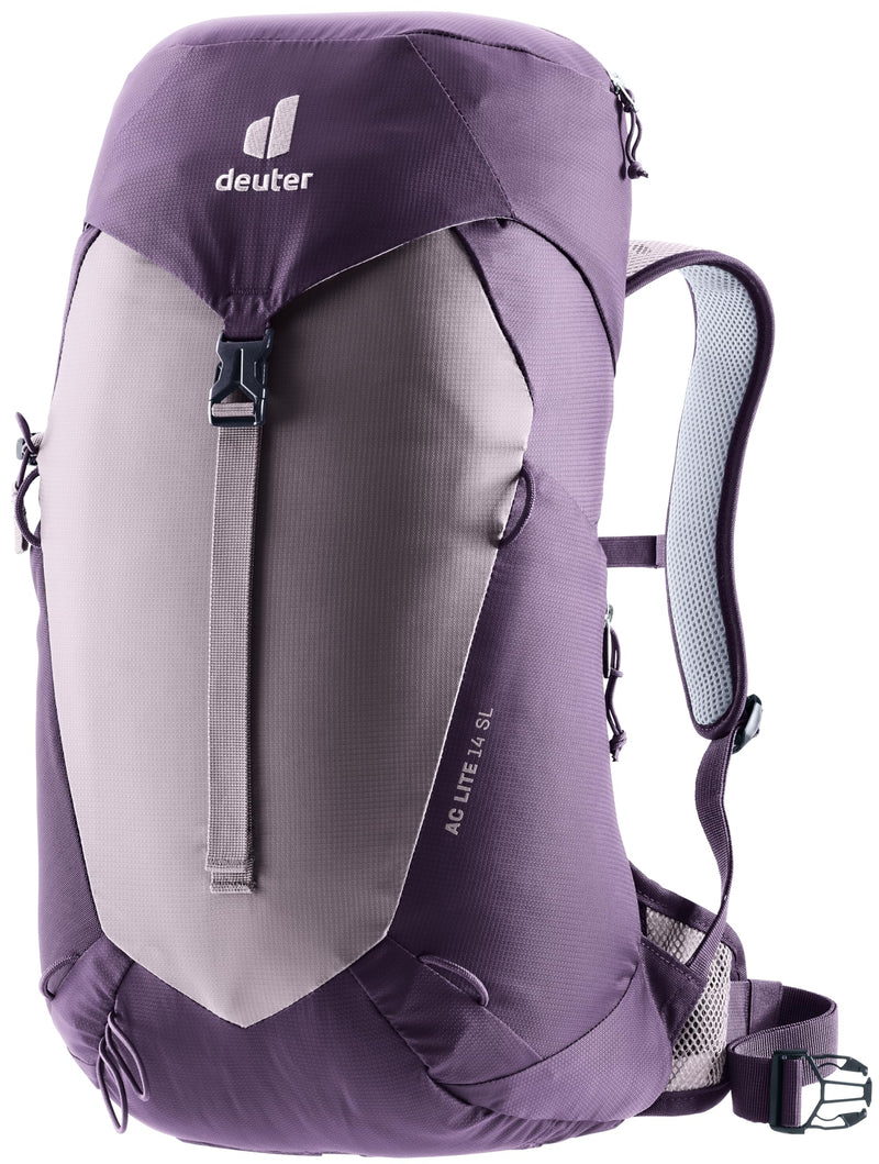 Deuter AC Lite 14L SL Hiking & Daypack Backpack with Narrow Fit, Steel Frame & Superior Breathability - Lavender-Purple