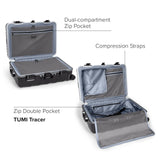 TUMI - 19 Degree Frame 4 Wheel Luggage - Lightweight and Highly Durable, Modern Design, Double-Lock Closure Hard Shell Men's and Women's Suitcase - 26" Short Trip Packing Case, Black Texture