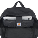 Carhartt 23L Single-Compartment Backpack, Durable Pack with Laptop Sleeve and Duravax Abrasion Resistant Base, Black