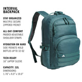 adidas Interval Backpack – Daypack for Travel Sports Gym Work School, 32L