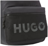 HUGO Mesh Logo Backpack, Black Currant, PCE.